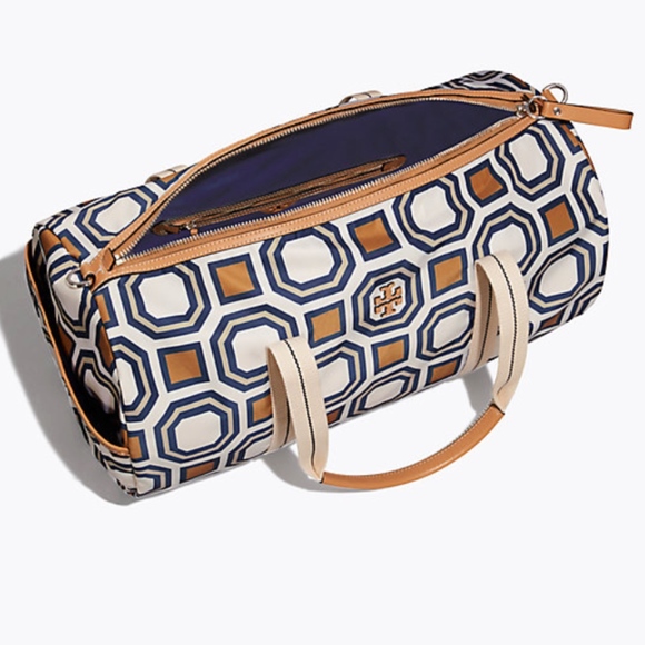 TORY BURCH NYLON PRINTED DUFFEL BAG - Picture 3 of 4